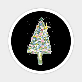 Watercolour christmas tree 2021 Magnet